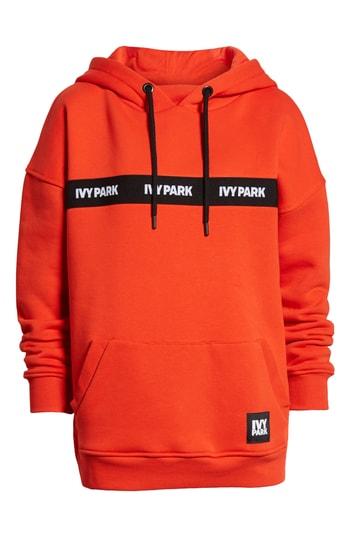 Women's Ivy Park Logo Tape Hoodie - Red