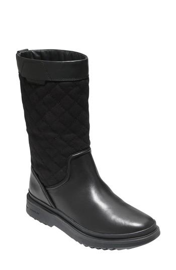 Women's Cole Haan Millbridge Waterproof Boot .5 B - Black