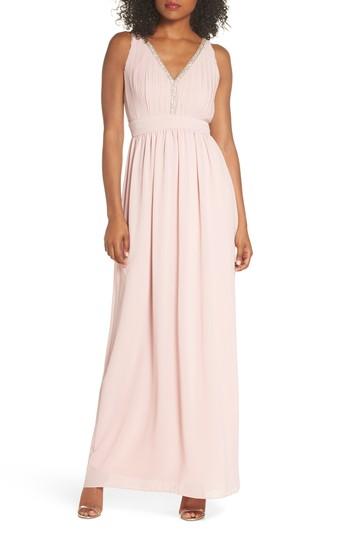 Women's Tfnc Sallie Open Back Chiffon Gown - Pink