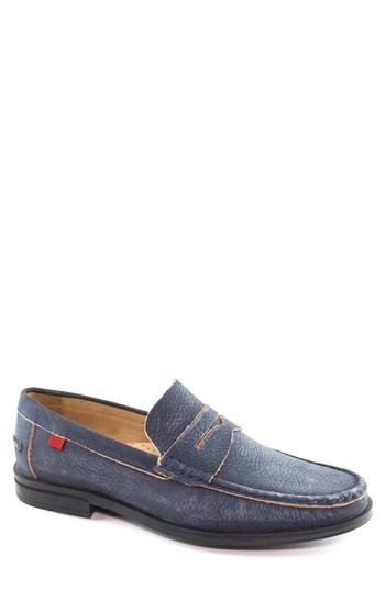 Men's Marc Joseph New York Cortland Penny Loafer M - Blue