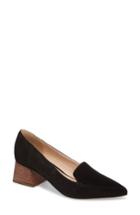 Women's Sole Society Mavis Flare Heel Loafer .5 M - Black