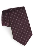 Men's Gitman Geometric Silk Tie, Size - Burgundy