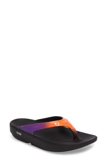 Women's Oofos Oolala Sandal M - Orange
