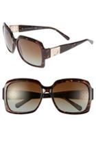 Women's Tory Burch 59mm Polarized Sunglasses - Tortoise/ Brown