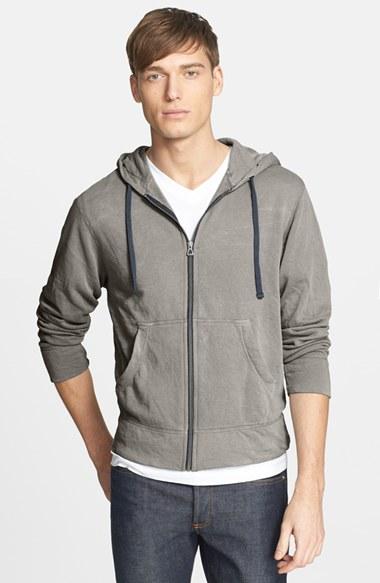 Men's James Perse Classic Zip Hoodie (xl) - Pink