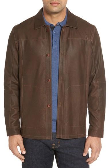 Men's Missani Le Collezioni Unlined Leather Jacket