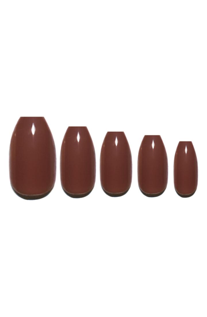 Static Nails Mocha Pop-on Reusable Manicure Set - Mocha