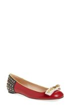 Women's Gucci 'lexi' Studded Square Toe Flat
