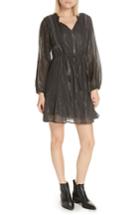 Women's Dolan Ruffled Drawstring Waist Dress - Black