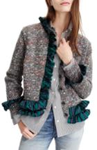 Women's J.crew Sweater Lady Jacket, Size - Grey