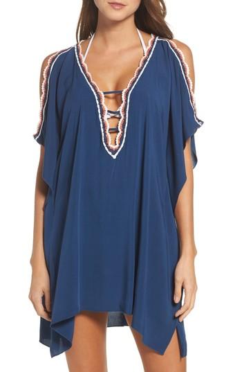 Women's Becca Medina Cover-up Tunic /small - Blue