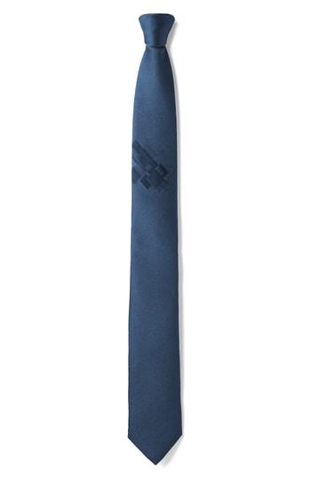 Men's Title Of Work Geometric Silk Tie, Size - Blue