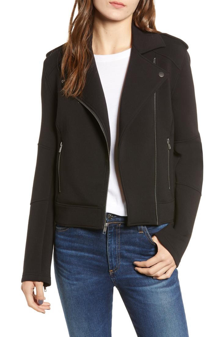 Women's Cupcakes And Cashmere Harlei Scuba Moto Jacket