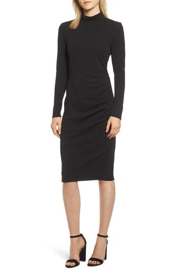 Women's Chelsea28 Mock Neck Body-con Dress, Size - Black