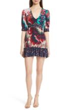 Women's Saloni Vera-b Silk Minidress - Red