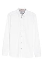 Men's Ted Baker London Strazbo Tonal Print Sport Shirt (l) - White