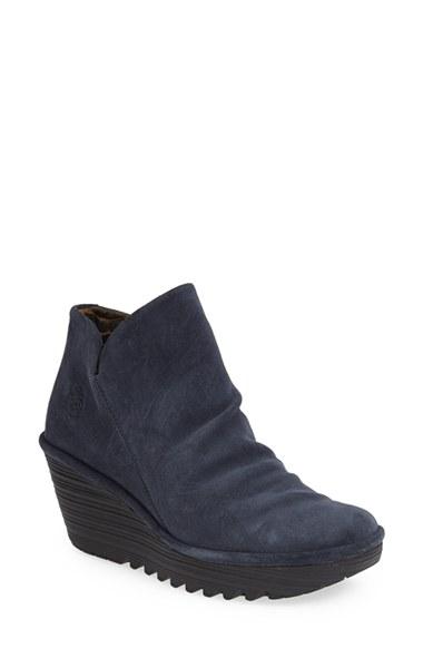 Women's Fly London 'yip' Wedge Bootie -11.5us / 42eu - Blue