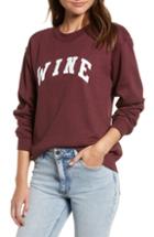 Women's Sub Urban Riot Wine Cotton Blend Sweatshirt - Burgundy