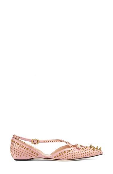 Women's Gucci Unia Studded Flat Us / 35eu - Beige