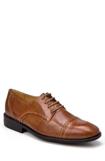 Men's Sandro Moscoloni Elbert Cap Toe Derby .5 D - Brown