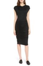 Women's Halogen Ruched Detail Sheath Dress - Black