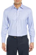 Men's English Laundry Regular Fit Plaid Dress Shirt .5 - 34/35 - Blue
