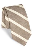 Men's Strong Suit Stripe Silk & Cotton Tie