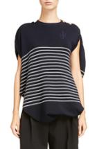 Women's J.w.anderson Circular Mariniere Knit Top - Blue