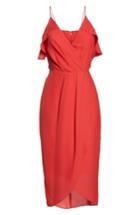 Women's Chelsea28 Ruffle Tulip Hem Dress - Red