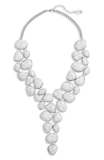 Women's Natasha Stone Bib Necklace