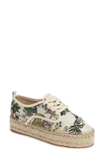 Women's Jslides Rally Espadrille Platform Sneaker .5 M - Beige