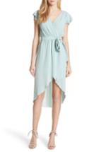 Women's Alice + Olivia Ilissa Wrap Stretch Silk Dress - Blue
