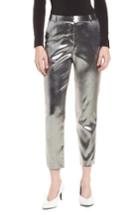 Women's Topshop Metallic Suit Trousers Us (fits Like 0-2) - Metallic