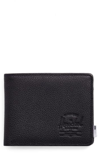 Men's Hershell Supply Co. Tile Roy Leather Wallet - Black