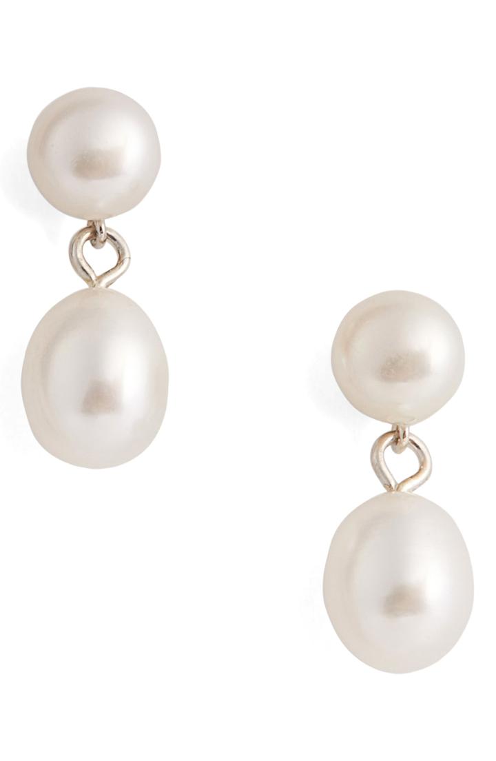 Women's Natasha Schweitzer Double Freshwater Pearl Drop Earrings