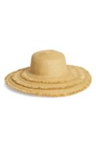 Women's San Diego Hat Ultrabraid Frayed Floppy Hat - Brown