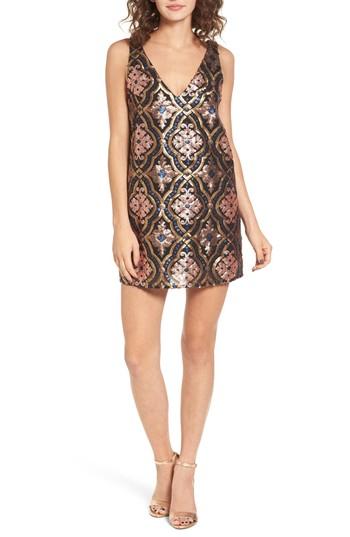 Women's Show Me Your Mumu Double Dipper Sequin Dress - Black