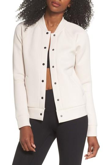 Women's Zella Arise Luxe Bomber Jacket - Pink