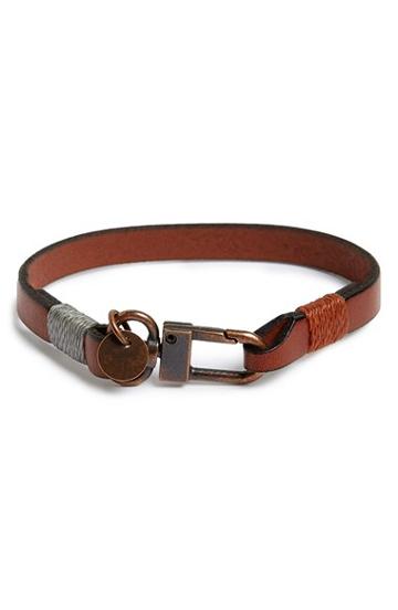 Men's Caputo & Co. Leather Bracelet