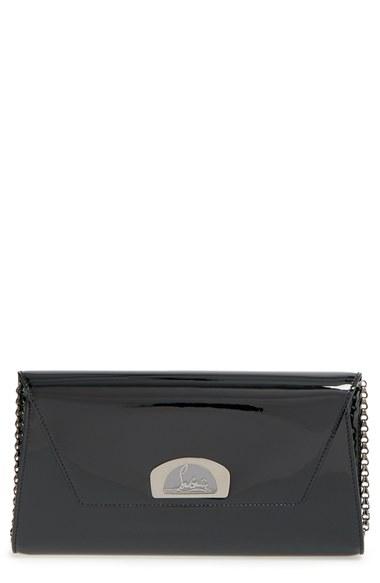 Christian Louboutin 'vero Dodat' Patent Clutch - Black