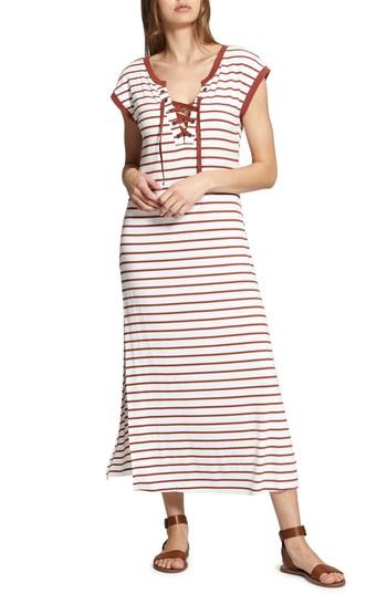 Women's Sanctuary Riviera Striped Midi Dress - White