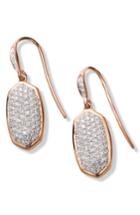Women's Kendra Scott Lee Diamond & Rose Gold Drop Earrings