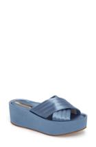 Women's Kenneth Cole New York Damariss Platform Slide Sandal M - Blue
