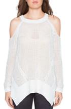 Women's Willow & Clay Cold Shoulder Sweater - White