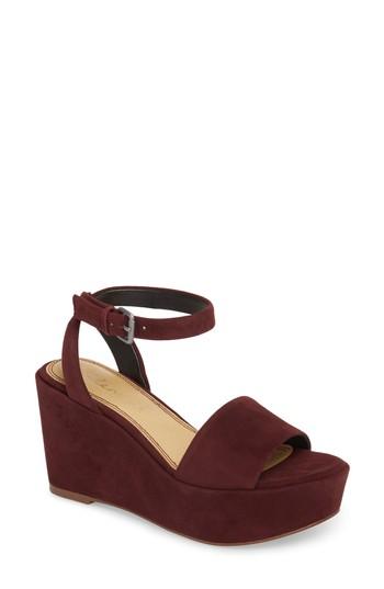Women's Splendid Felix Platform Wedge Sandal M - Purple