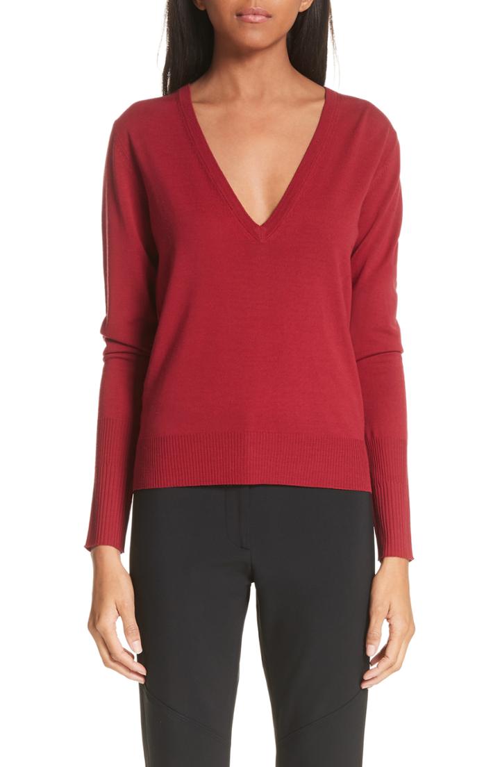 Women's Proenza Schouler Pattern Cuff Silk & Cashmere Blend Cardigan