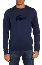 Men's Lacoste Felt Croc Fleece Sweatshirt (s) - Blue