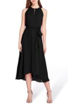 Petite Women's Tahari Midi Fit & Flare Dress - Black