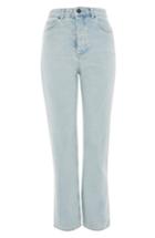 Women's Topshop By Boutique Bleach Denim Jeans Us (fits Like 0) - Blue