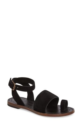 Women's Free People Torrence Ankle Wrap Sandal Us / 41eu - Black